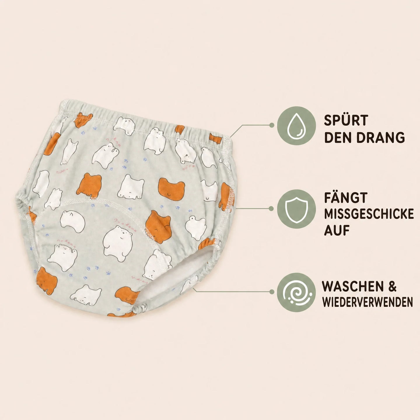 Tinkle Buddy Trainingsunterhosen - Vorteile