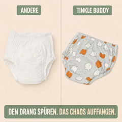 Tinkle Buddy Trainingsunterhosen - Tinkle Buddy im Vergleich zu normaler Unterwäsche